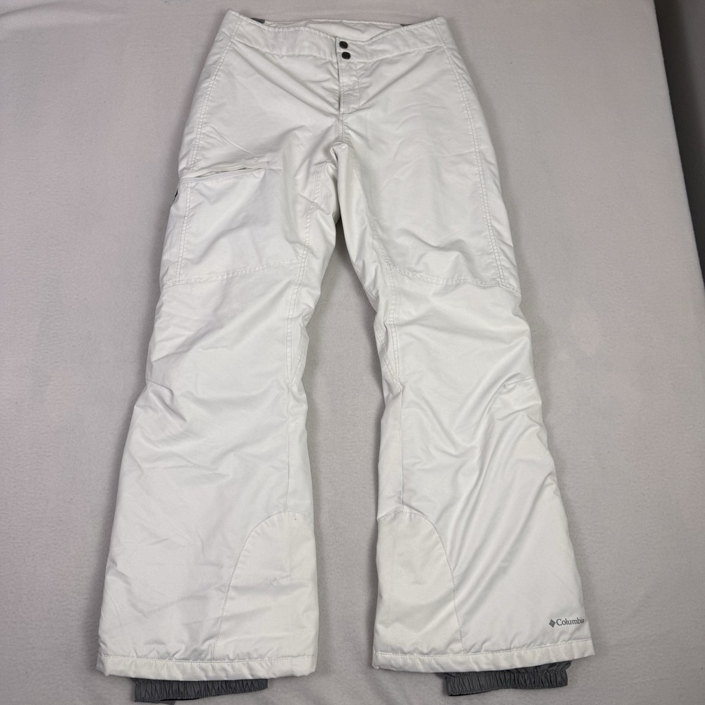 Columbia Bugaboo Omni-Tech Womens Snow Ski Pants White Size Medium Regular